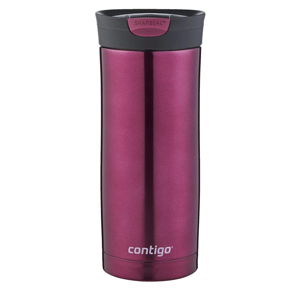 Contigo Huron 470ml Travel Mug SnapSeal Vacuum Insulated Hot & Cold - Vivacious