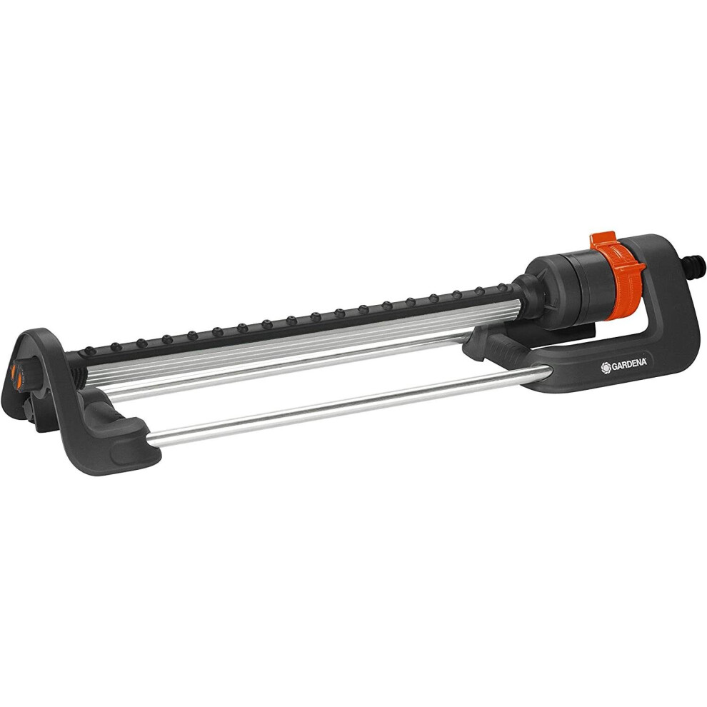 Gardena Aqua L Oscillating Garden Sprinkler - Frost Protection - Black & Orange