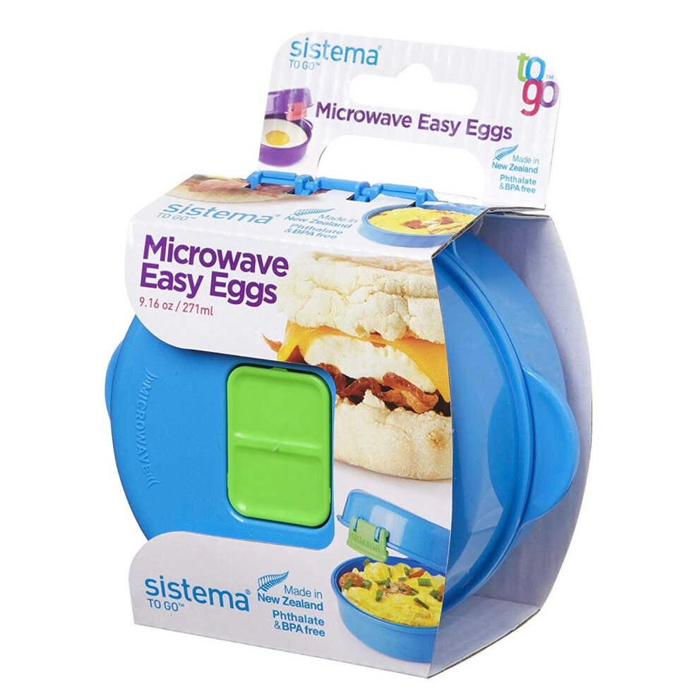 Sistema To Go Microwave Egg Cooker Easy Eggs, 270 ml - Assorted Colours