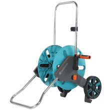 Carrete de manguera con ruedas - GARDENA - 18511-20 - Gris - Turquesa - Naranja