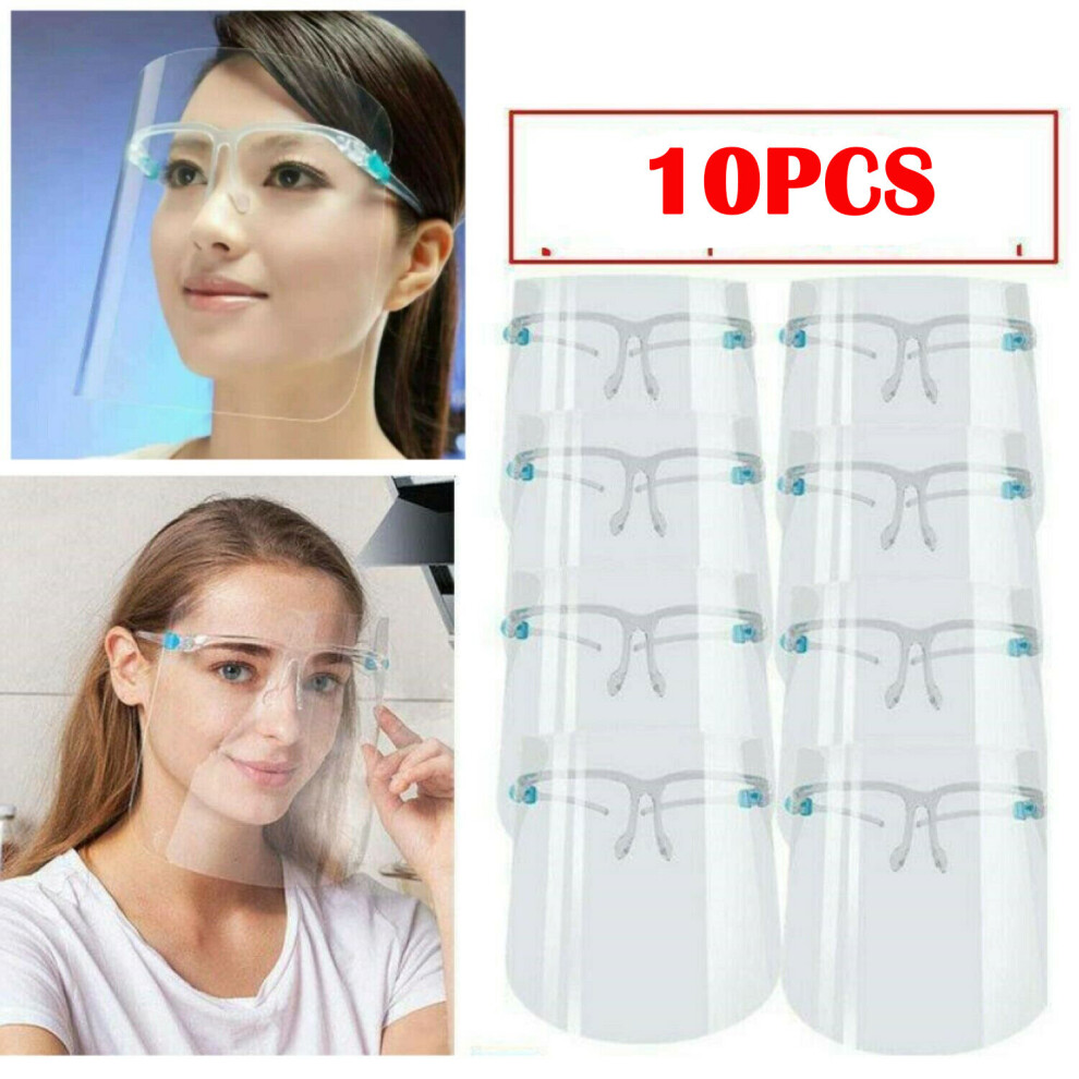 10PACK Full Face Shield Visor Glasses Guard Protection Safety Covering