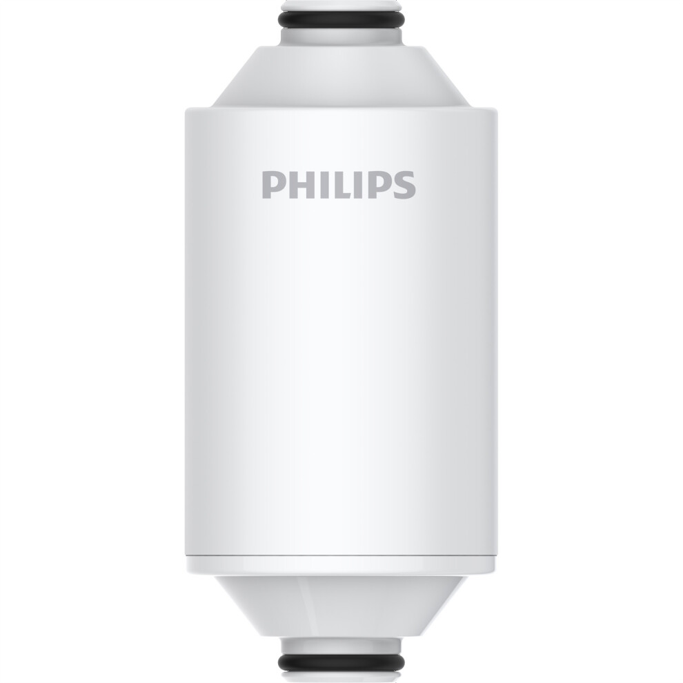 Philips Shower Filter Cartridge - Removes Residual Chlorine & Impurities - White