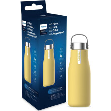 Philips GoZero Insulated Hydration Bottle, Self Cleaning - 590 ml/20 oz - Yellow