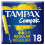 Tampax Compak Regular Women's Tampons with Applicator & Leak Protection, 18 Pack 1
