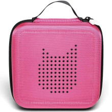 tonies Toniebox Carrier Case Pink - Lightweight Travel Storage for Up to 20 Tonies, 8 Mesh Pockets, Toniebox-Inspired Design - 10000045