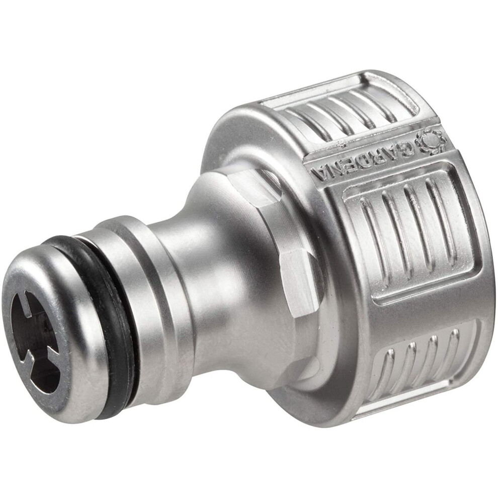 Gardena Premium Tap Connector/Adapter, No Drip & Frost-resistant - 21mm (G 1/2")