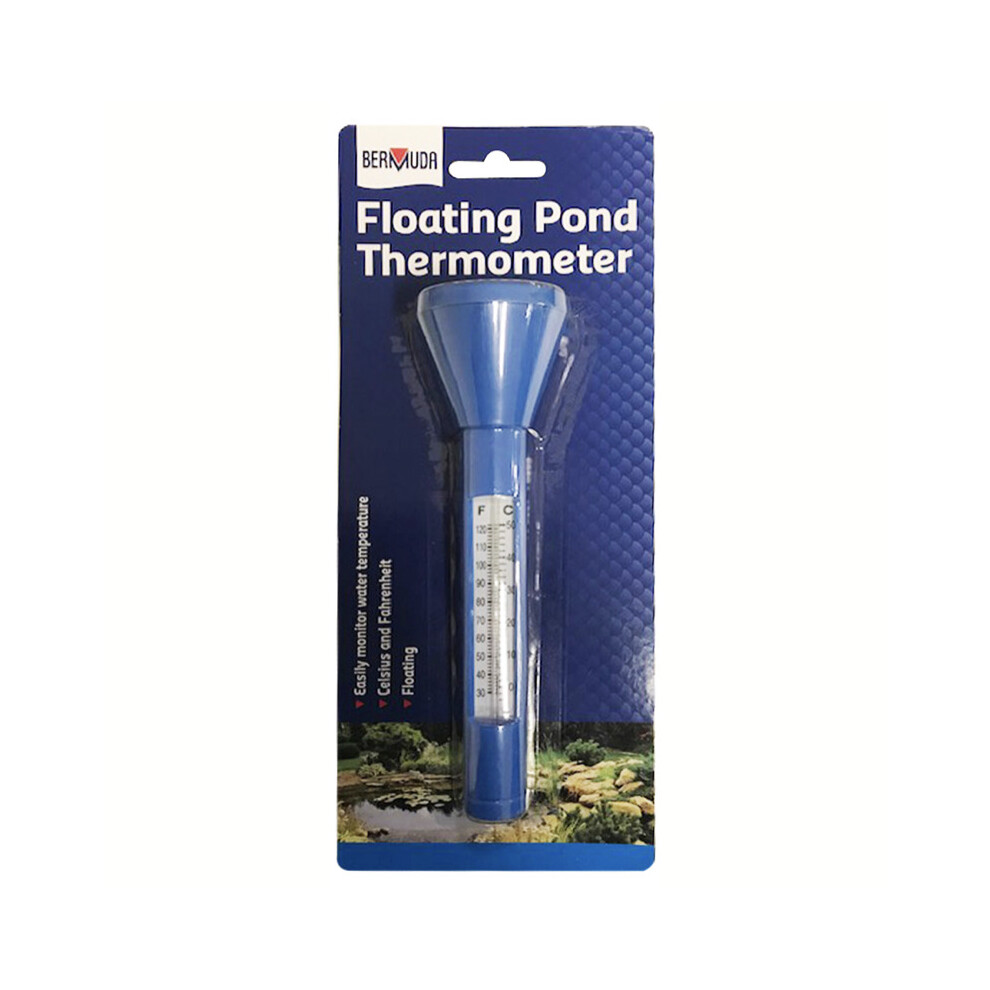 Bermuda Floating Pond Thermometer, Easily Monitor Water Temperature, With Handle