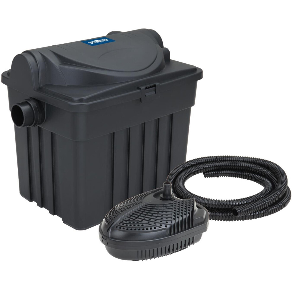 Bermuda Pond Filter Kit With Hose Clips, For Ponds Up To 6,000 Litres/1320 gals