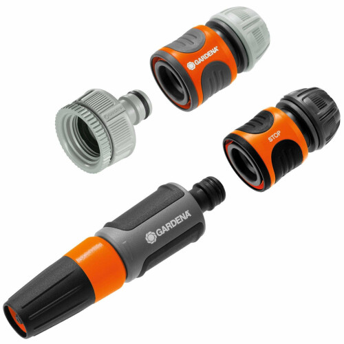 Gardena Gardena Original Basic Nozzle Set, Quick & Simple Hose Connection, Tap Fittings