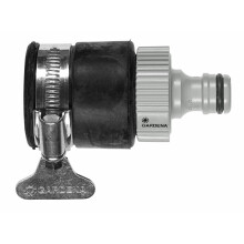 Gardena Original Adjustable Round Tap Connector - Corrision Resistant - 15-20mm
