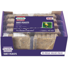 Gardman Suet Feast Wild Bird Food For All Year Round Feeding - Value Pack Of 10