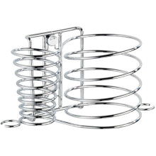 Wenko Milano Bathroom Hair Dryer & Hair Straightener Holder, Cable Holder, Steel