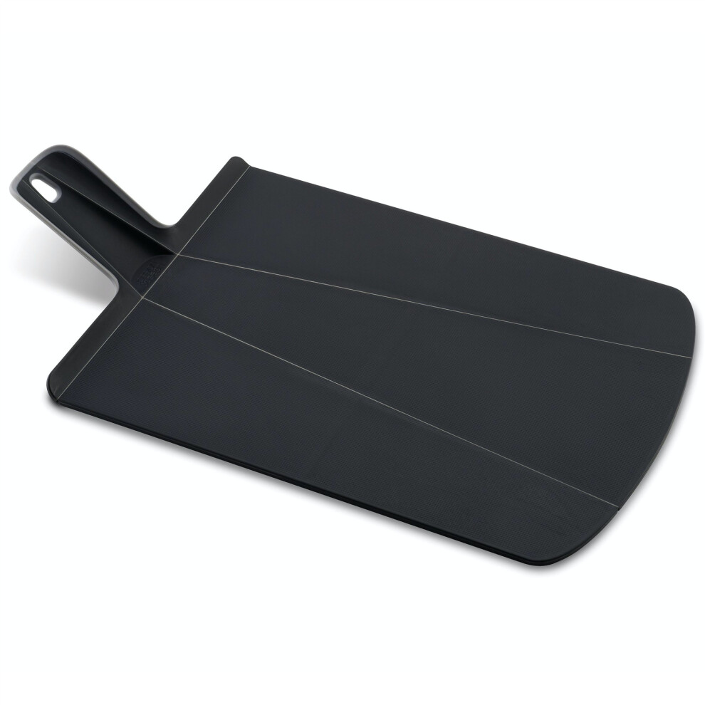 Joseph Joseph Chop2Pot Folding Chopping Board, Easy Food Transfer, Large, Black