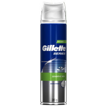 Gillette Series Sensitive Skin Shaving Foam 250ml - 3X Hydration, Protection & Soothing Aloe - Product Code 18979660