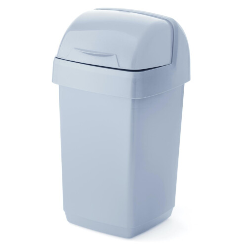 Addis Addis Eco Range 10L Roll Top Waste / Recycling Bin - 100% Recycled Plastic, Grey