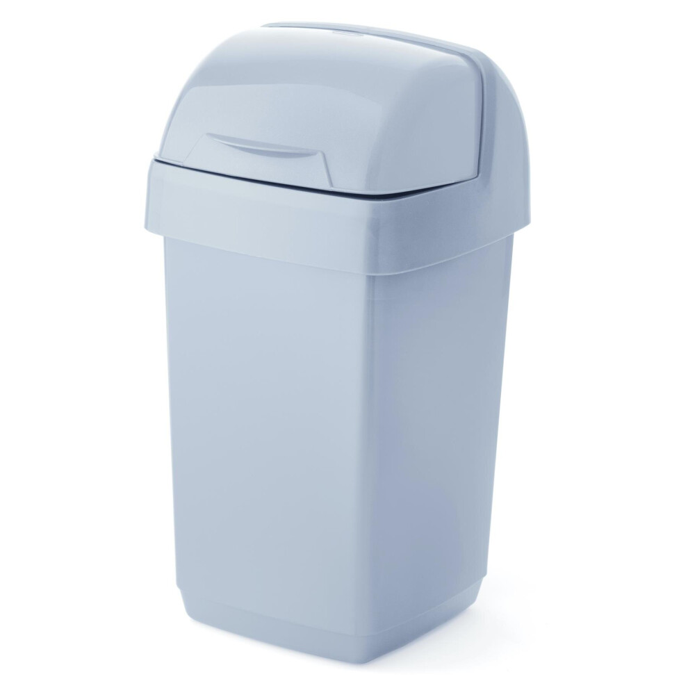 Addis Eco Range 10L Roll Top Waste / Recycling Bin - 100% Recycled Plastic, Grey