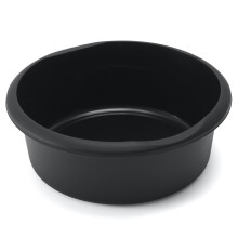 Addis 7.7L Washing Up Bowl - Round Kitchen Sink Basin with Raised Feet - Black