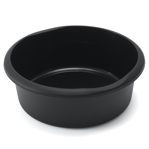 Addis Addis 7.7L Washing Up Bowl - Round Kitchen Sink Basin with Raised Feet - Black