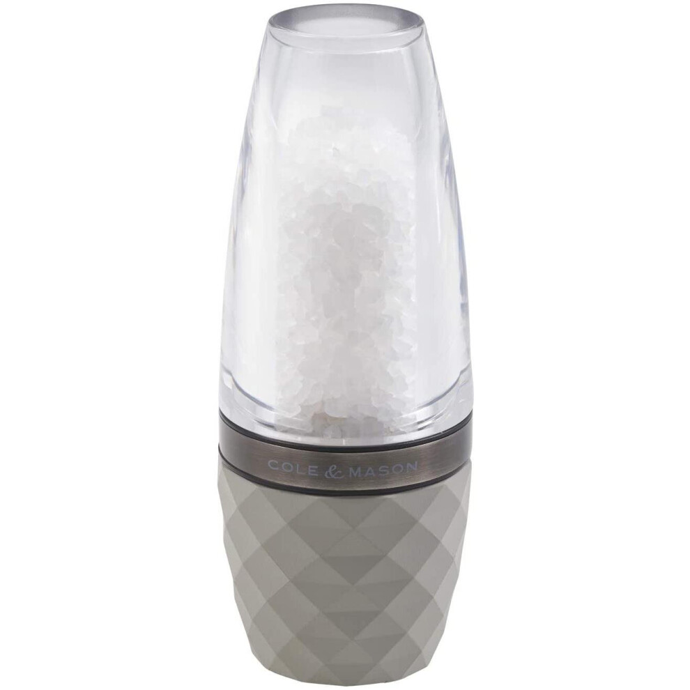 Cole & Mason Precision + City Concrete Stemless Salt Mill, Sharp Grind Mechanism