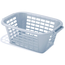 Addis Eco Range 40 L Laundry Basket Hamper - 100% Recycled Plastic - Light Grey