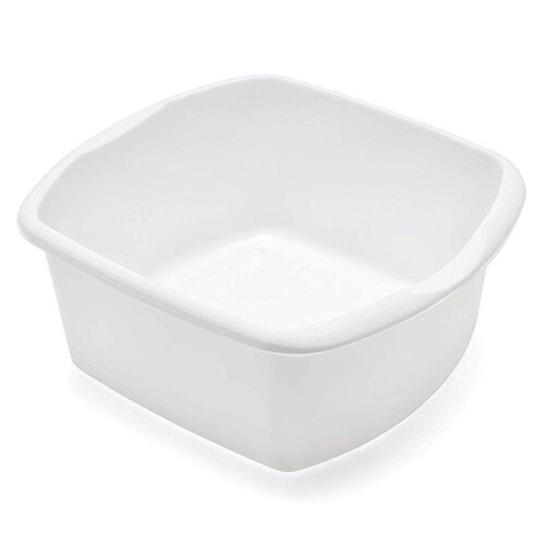 Addis Addis 8L Small Washing Up Bowl Basin Rectangular Scratch & Heat Resistant, White