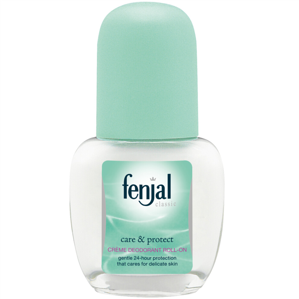 Fenjal Creme Roll On Deodorant, Classic, Alcohol Free, Gently Soothes Skin, 50ml