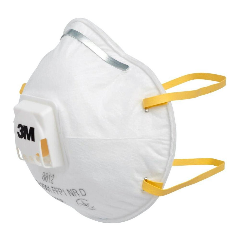 3M Cup Shaped Valved Respirator Protective Mask, Lightweight, Comfortable, 2 Set