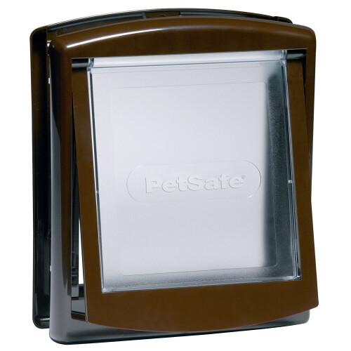 PetSafe (SMALL BROWN 730EF) Cat/ Dog Flap For Small Pets (Lockable) By Petsafe