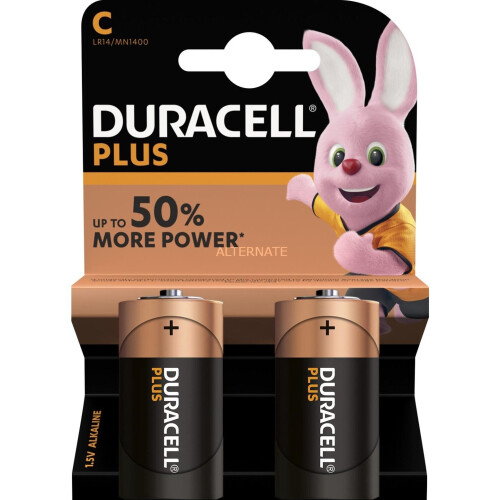 Duracell Duracell MN1400PLUS-B2 Duracell Plus Alkaline Battery C Size