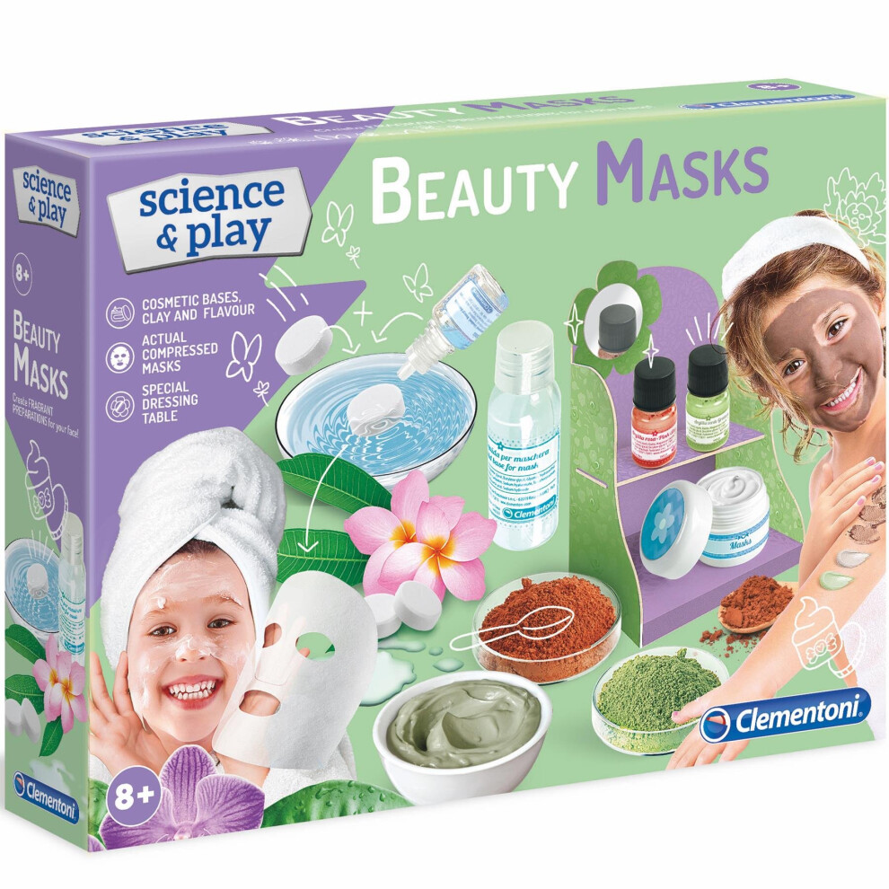 Clementoni Natural Beauty Masks Experiment Kit - Science & Play - Ages 8 Years +