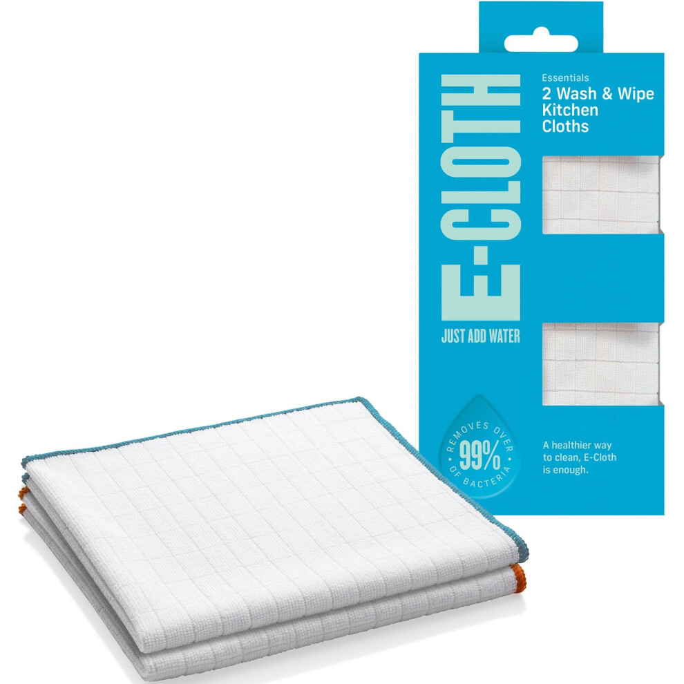 E-cloth Antibacterial Wash & Wipe Cloth x2