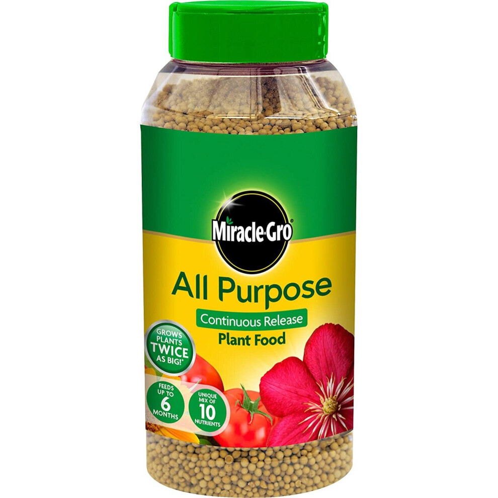 Miracle-Gro Continuous Release Plant Food Shaker Jar 1Kg - All Purpose