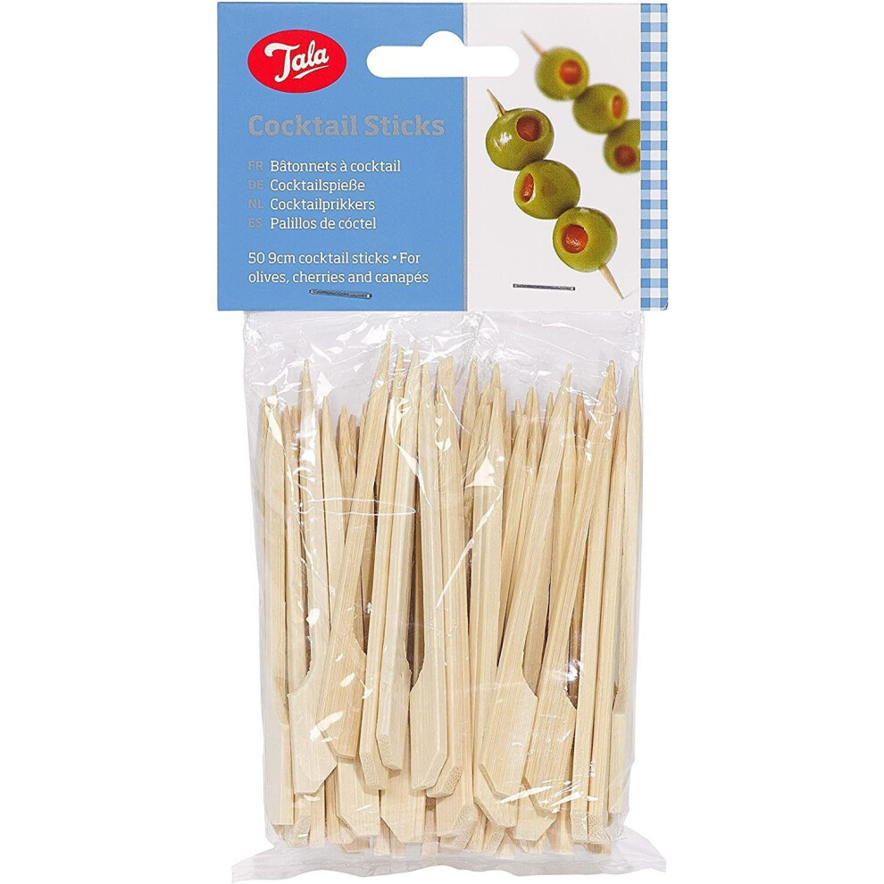 Tala Bamboo Cocktail Sticks -  cocktail sticks bamboo tala 50 set