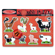 Melissa & Doug 10726 Farm Animals Sound Puzzle