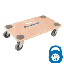 Silverline Platform Dolly Trolley 150kg Wheeled Board Trolley Dollie