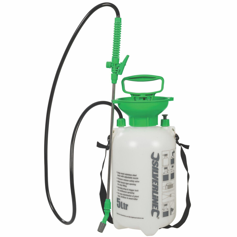 Silverline Pressure Sprayer 5ltr 5ltr - 675108 Garden -  pressure sprayer 5ltr silverline 675108 garden