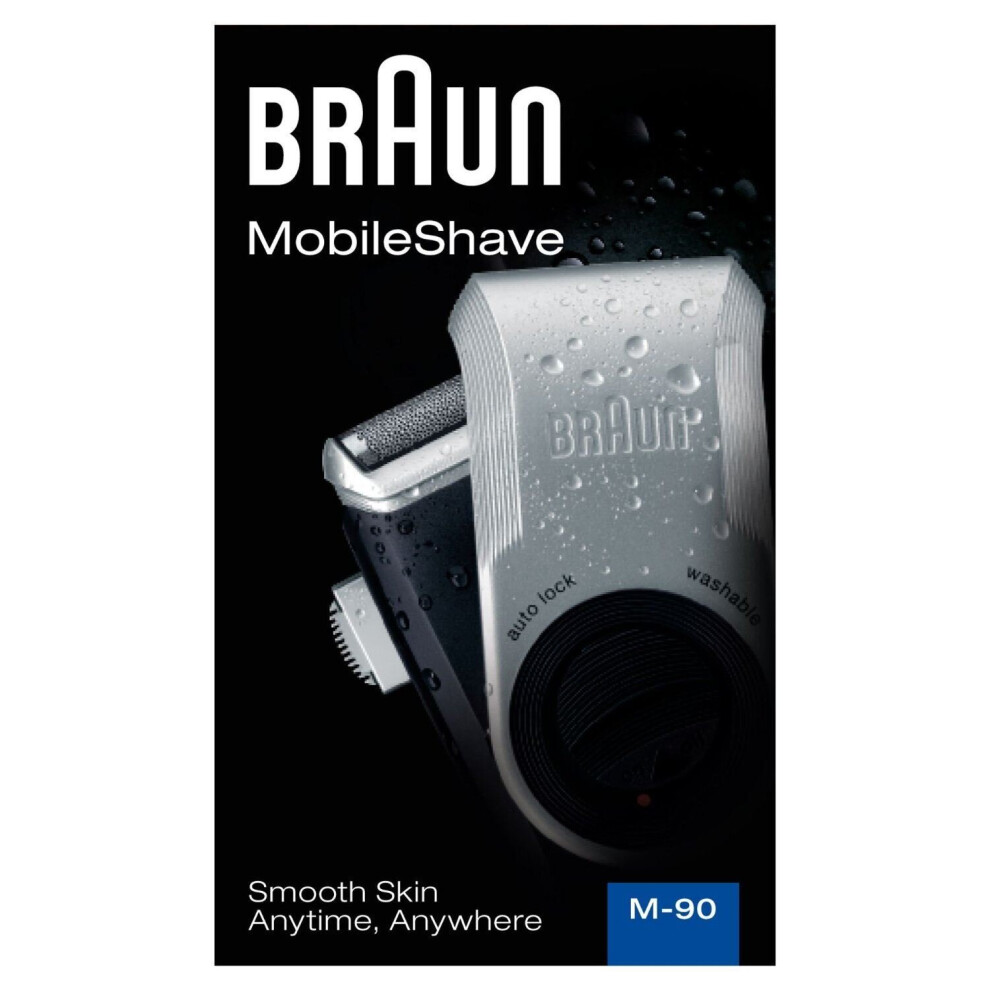 Braun Mobile Shaver with Precision Trimmer (M-90)