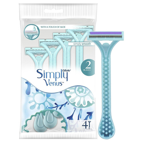 Gillette Gillette Simply Venus 2 Razor Disposable x4 Razors