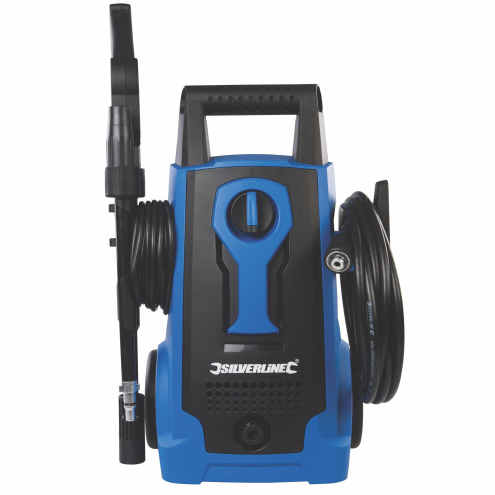 Silverline 1400w Pressure Washer 105bar Max -  1400w pressure washer 105bar max