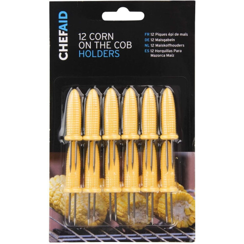 12 Pack Of Corn Cob Forks - Prongs Holders Stainless Steel Fork Kitchen Bbq -  corn cob 12 prongs holders stainless steel fork kitchen bbq party