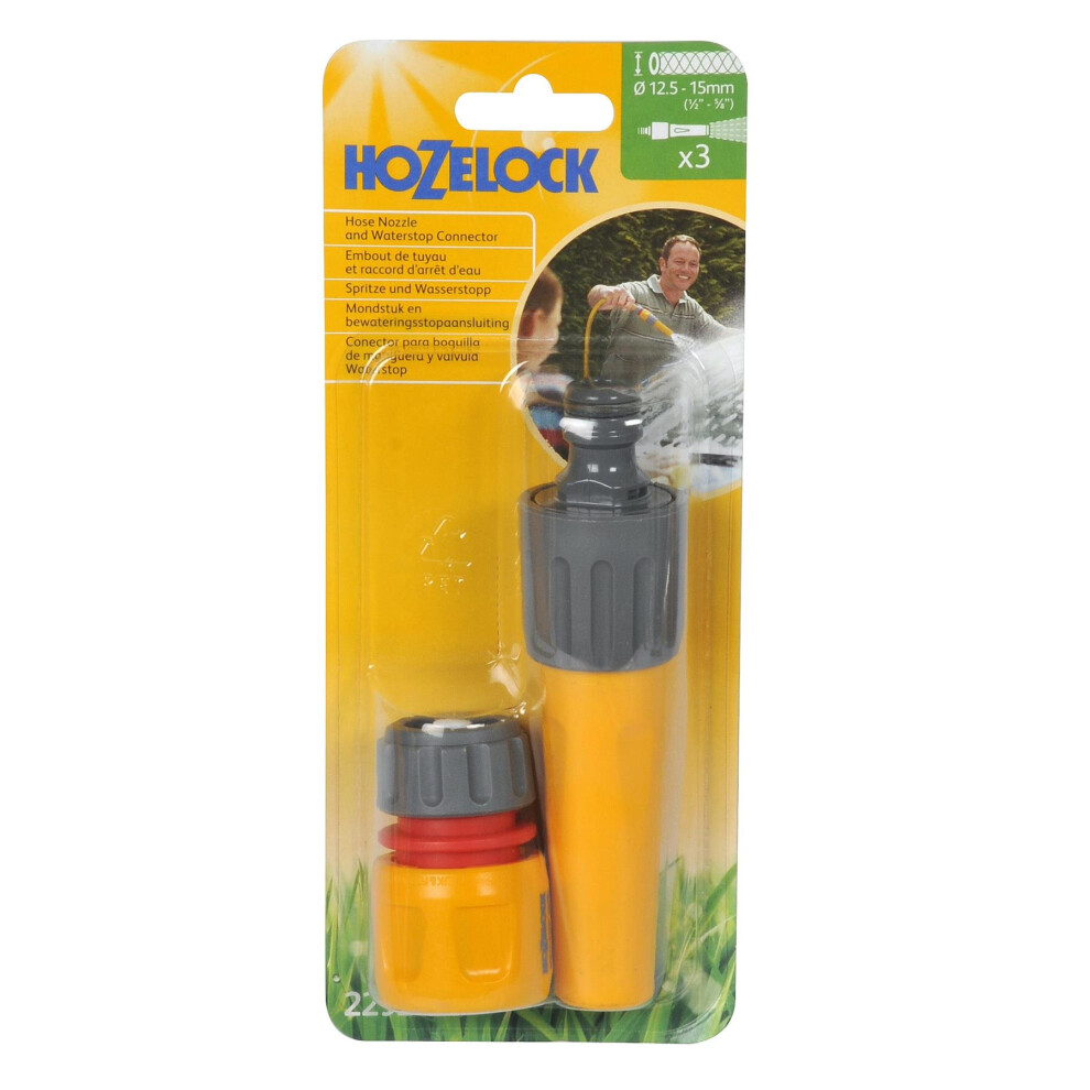 Hozelock Nozzle & Waterstop Unit -  nozzle hozelock hose waterstop unitt