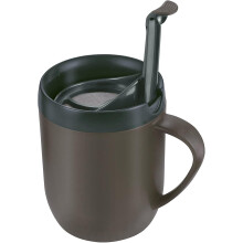 Graphite Smart Cafe Travel Mug - Zyliss Cafetiere Hot Grey Coffee Cup One Double - zyliss cafetiere mug hot grey coffee cup one double