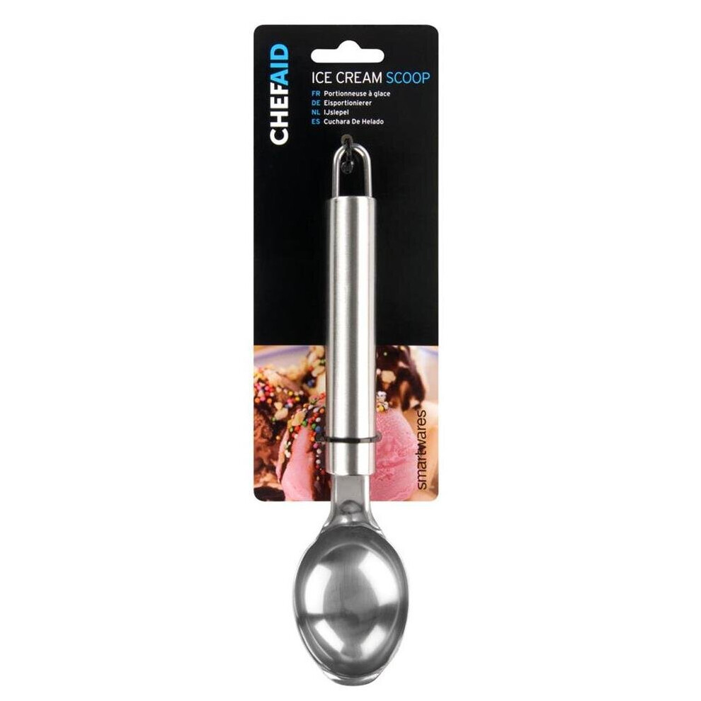 Chef Aid Stainless Steel Heavy Duty Ice Cream Scoop Mash Potato Sorbet Spoon