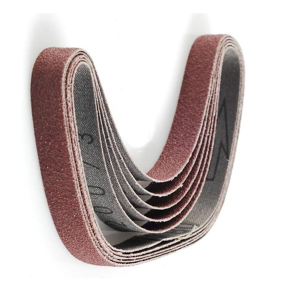 Silverline Sanding Belts 13 x 457mm 5pce 40, 60, 2 x 80, 120g -  x sanding belts 13 457mm silverline 5pce 60 2 80 40 120g grit 910232 assorted