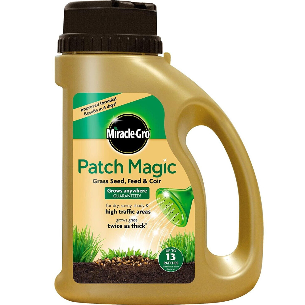 Miracle-Gro Patch Magic Grass Seed Shaker Tub 1015g