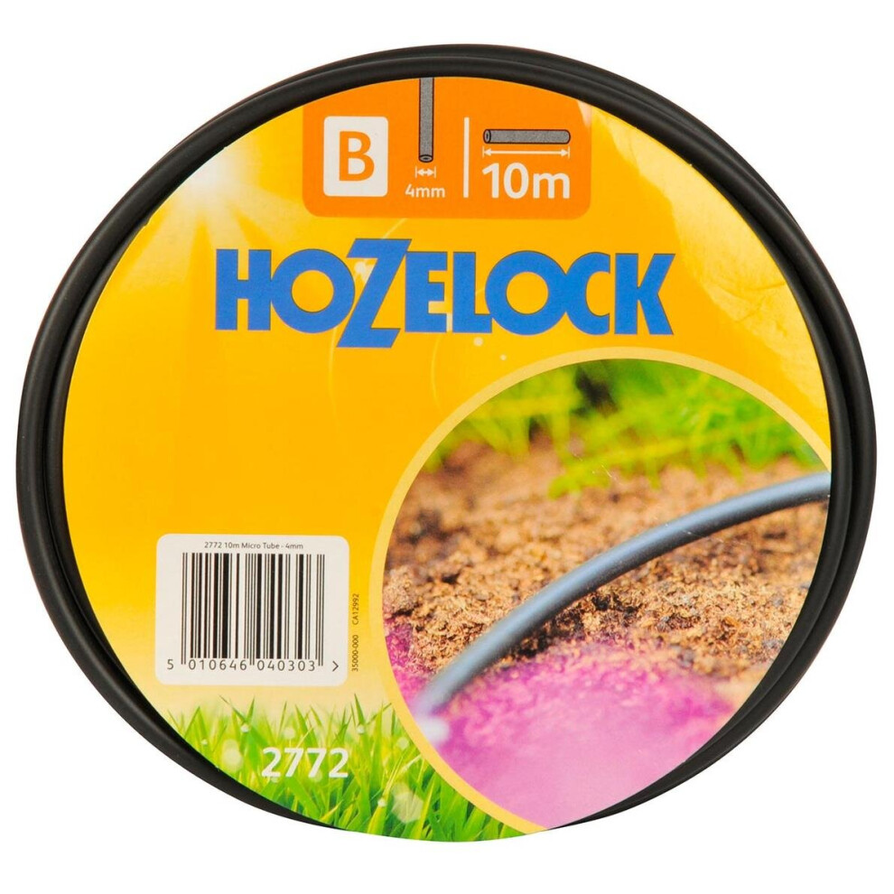 10m Micro Irrigation Supply Hose Tube -  hozelock 4mm 10m micro tube hose supply x