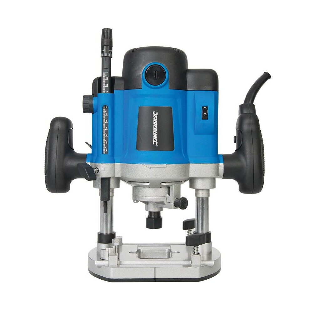 Silverline 2050w Plunge Router 1/2" 2050w - Silverstorm 12 124799 -  2050w plunge router silverstorm silverline 12 124799