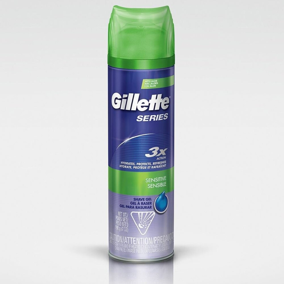 Gillette Sensitive Series Shave Gel 200Ml