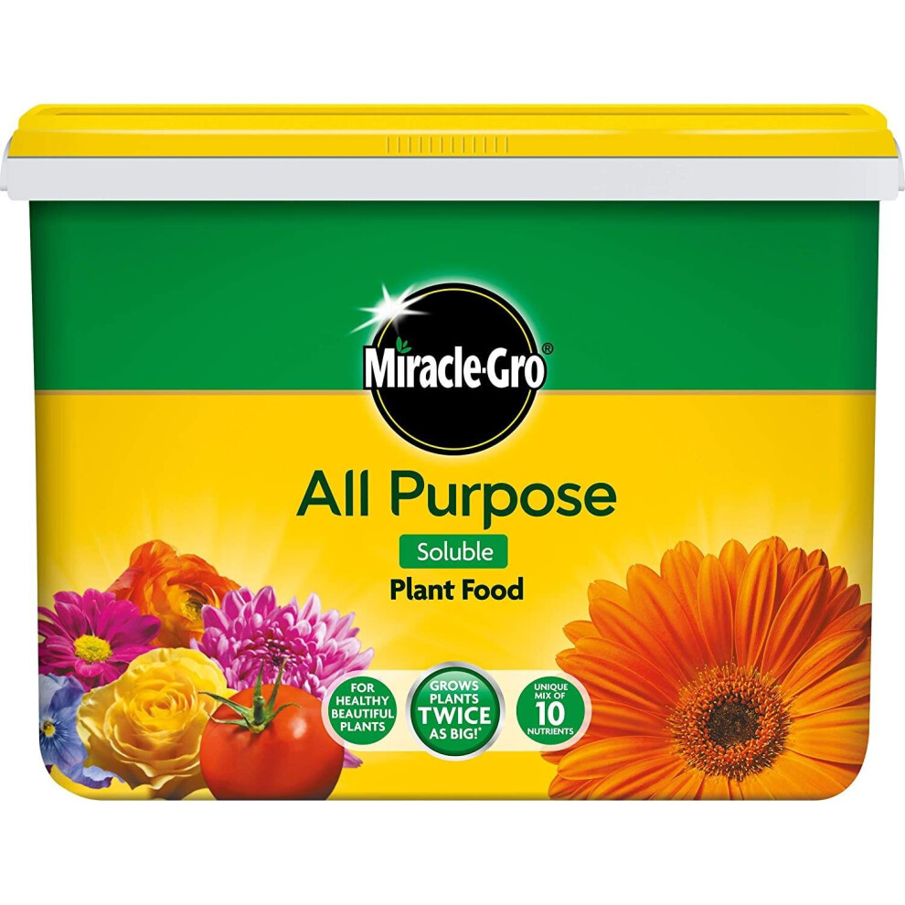Miracle-Gro 2kg All-Purpose Plant Food, Soluble Tub - 482942, Grows Plants Twice as Big