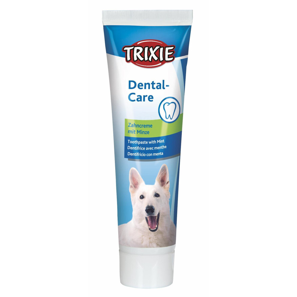 Trixie Mint Toothpaste For Dog, 100 G - Do 100 Fresh Breath Prevent Dogs -  toothpaste mint dog 100g trixie fresh breath prevent dogs